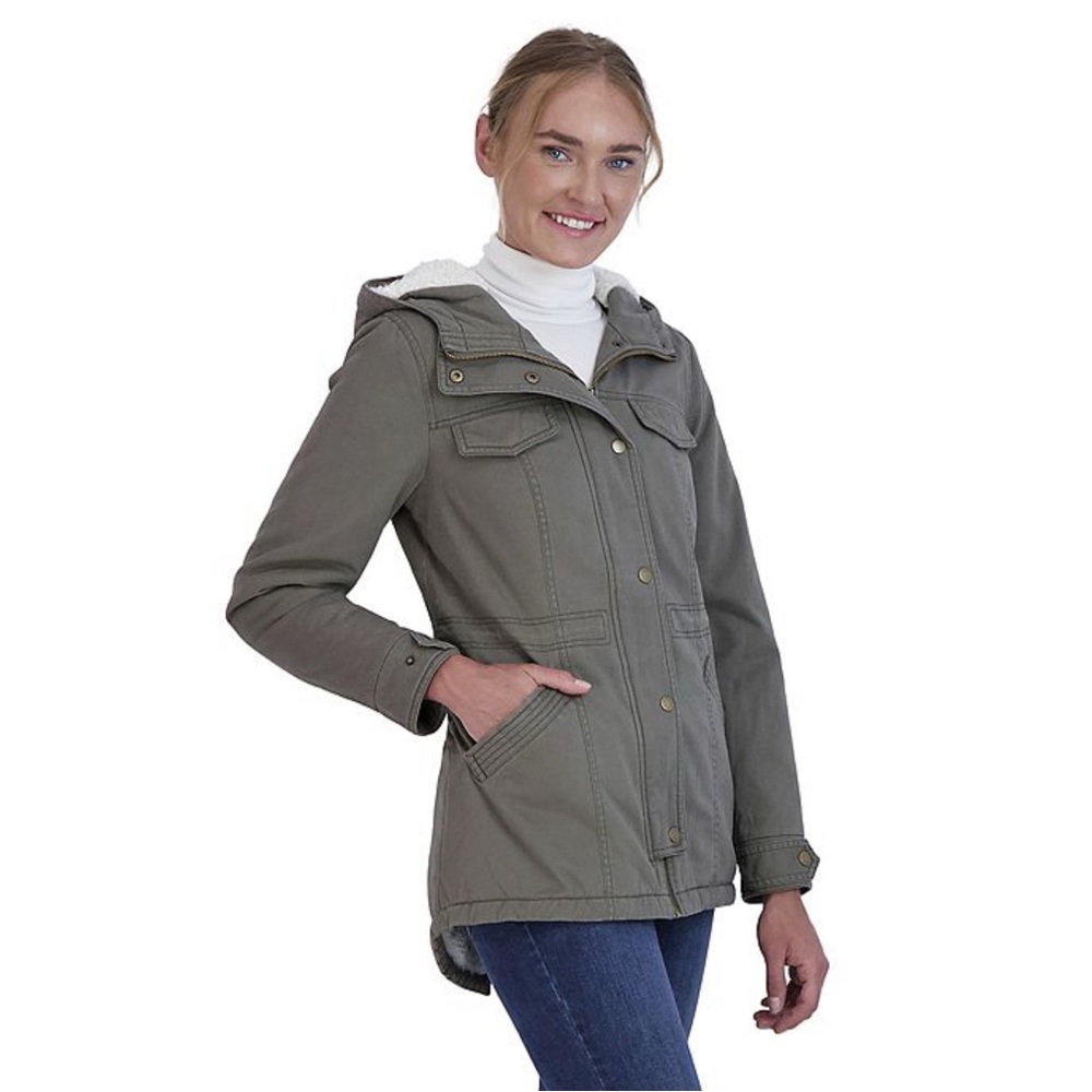 Junior’s Sebby Sherpa-Lined Twill Jacket